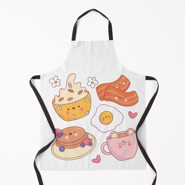 Item preview, Kawaii breakfast,egg,bacon,cereal, pancakes  designed and sold by jullypaivadraws.