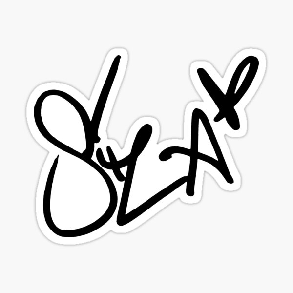 "SZA Signature" Sticker for Sale by StickTheSong Redbubble