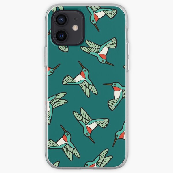 Hummingbird Pattern iPhone Soft Case