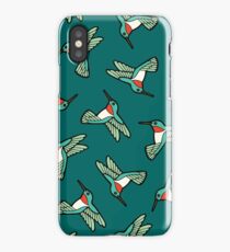Hummingbird Pattern iPhone Case