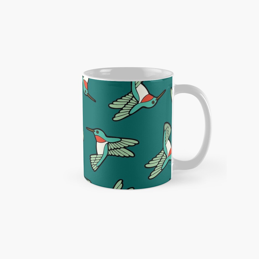 Hummingbird Pattern Classic Mug