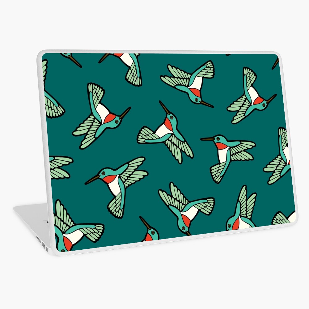 Hummingbird Pattern Laptop Skin