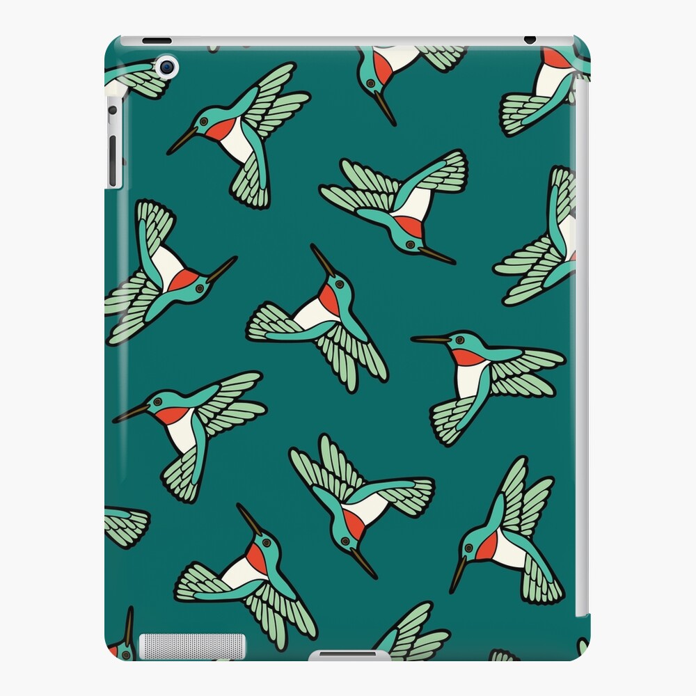 Hummingbird Pattern iPad Snap Case