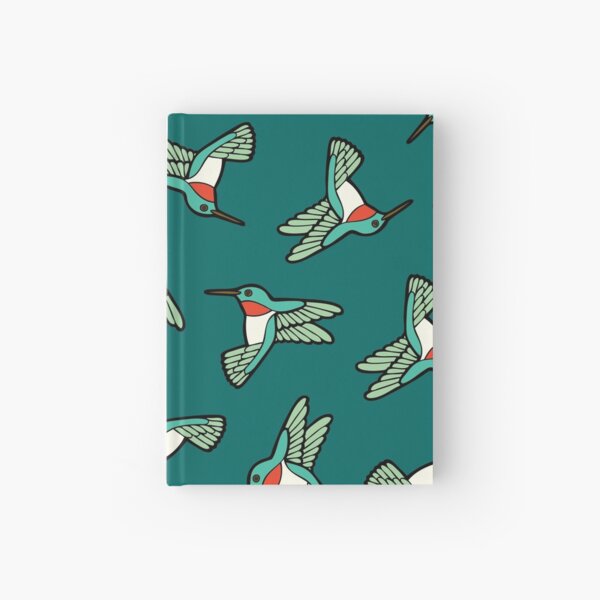 Hummingbird Pattern Hardcover Journal