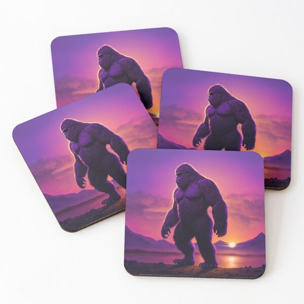Item preview, Hyper Realistic Bigfoot Gorilla Standing at Sunset designed and sold by Rebekah Hartman.