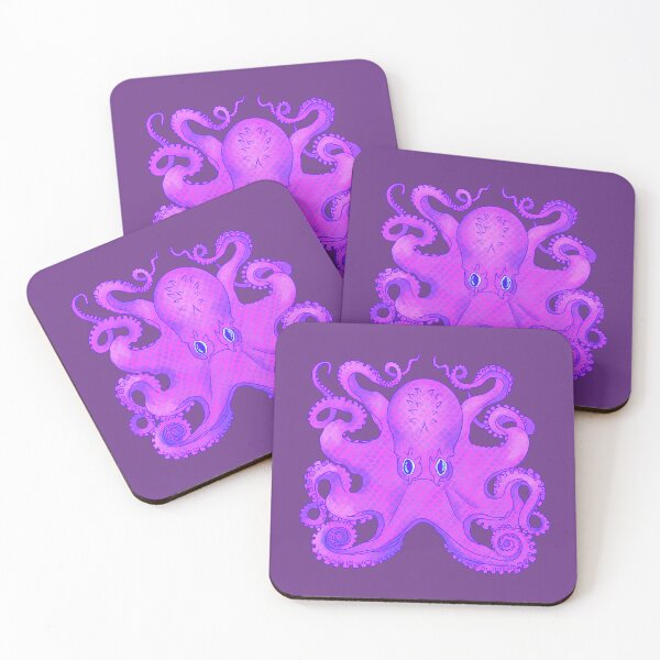 Item preview, Colorful Purple Octopus Sea Monster  designed and sold by LaRoach Digital Arts.