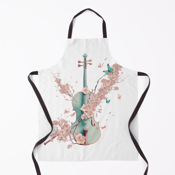 Item preview, Blue Violin with flowers made in pastel colors designed and sold by Daimonxart.