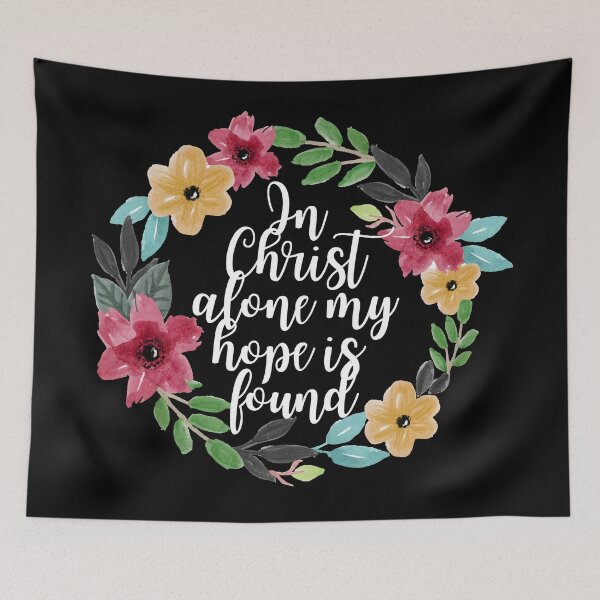 Item preview, In Christ Alone My Hope is Found - Watercolor Flower Crown designed and sold by KarolinaPaz.