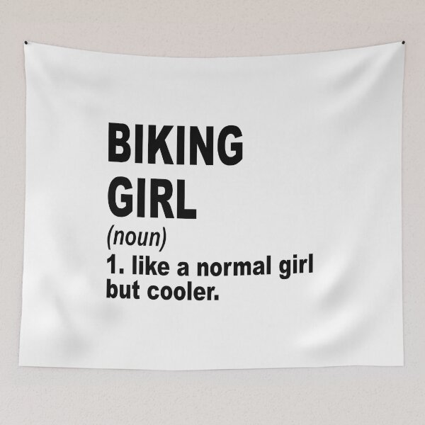 Item preview, Biking girl like a normal girl but cooler, Biking Girl, Biking Mom designed and sold by Dogs Geeky⭐⭐⭐⭐⭐.