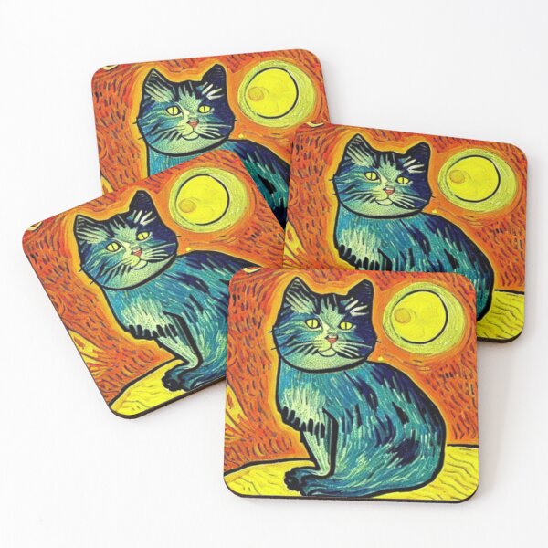 Item preview, Cat Van Gogh Style #6 designed and sold by cardia1991.