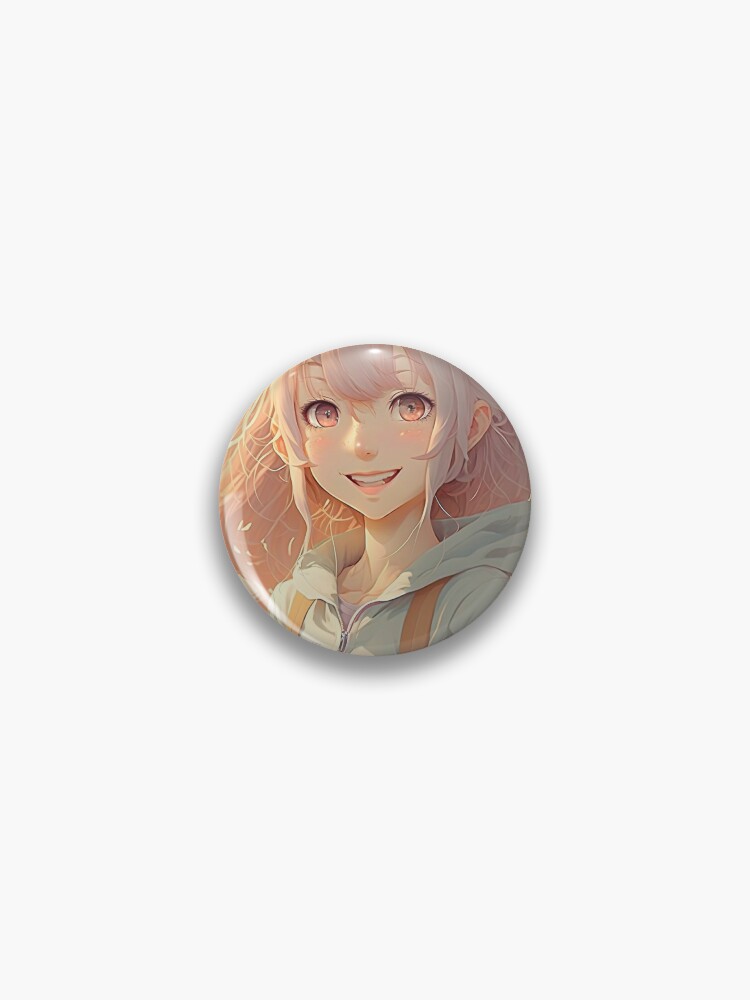 Cute anime girl in pastel colors Pin for Sale by pretonopreto