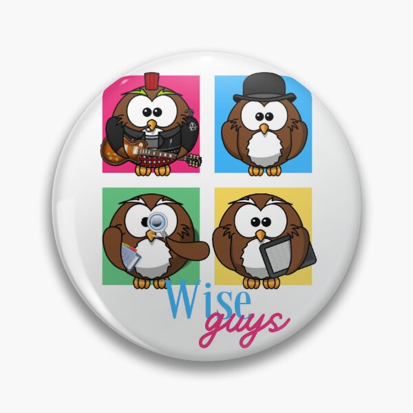 Item preview, Wise Guys Colorful Funny Owl Design designed and sold by BuyByButterfly.