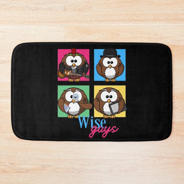 Item preview, Wise Guys Colorful Funny Owl Design designed and sold by BuyByButterfly.