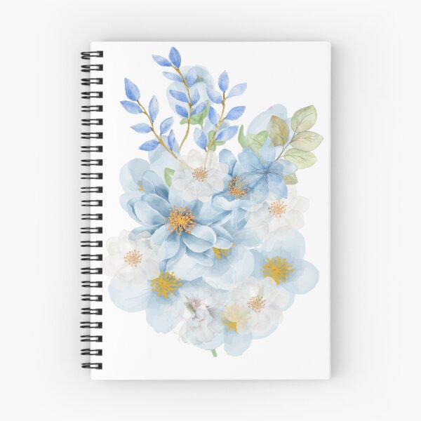 Item preview, Flower Arrangements Beautiful Blue and White Blooming Spring Flowers, Blue And White Blossoms, Pastel Blue Aesthetic Blossom Flower designed and sold by Flowerartlovers.