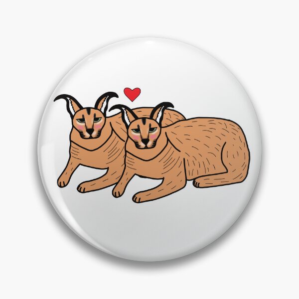 Item preview, Big Floppa Caracal Lesbian Couple In Love designed and sold by Softsi.