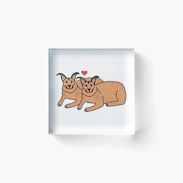 Item preview, Big Floppa Caracal Lesbian Couple In Love designed and sold by Softsi.