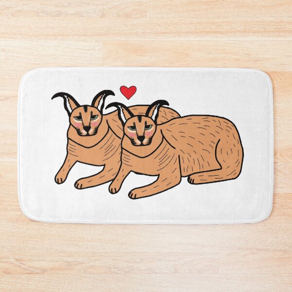 Item preview, Big Floppa Caracal Lesbian Couple In Love designed and sold by Softsi.