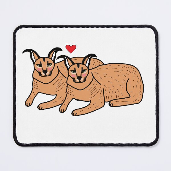 Item preview, Big Floppa Caracal Lesbian Couple In Love designed and sold by Softsi.