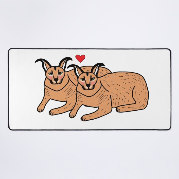 Item preview, Big Floppa Caracal Lesbian Couple In Love designed and sold by Softsi.