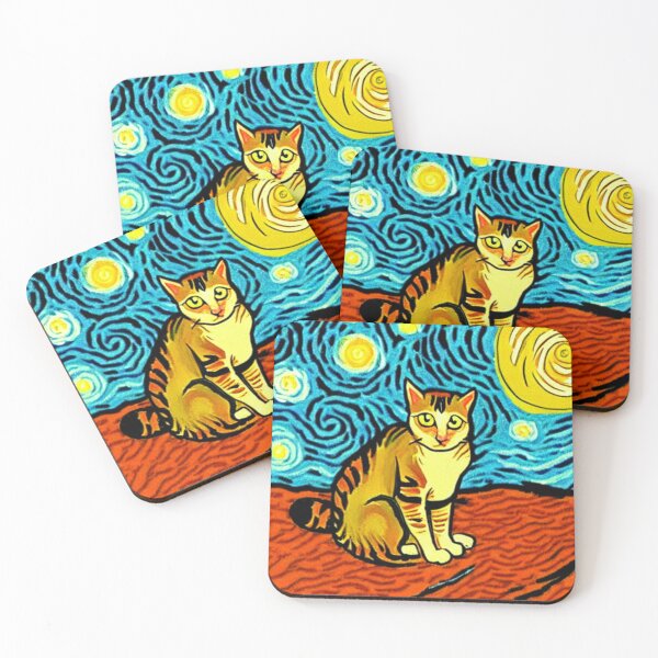 Item preview, Cat Van Gogh Style #7 designed and sold by cardia1991.