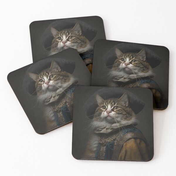 Item preview, Portrait of a Cat in the Style of Rembrandt designed and sold by Rebekah Hartman.