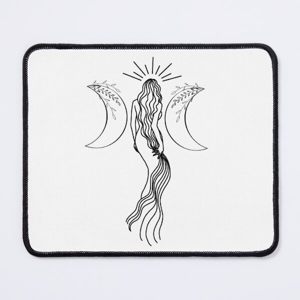 Item preview, Triple Moon Goddess - A spiritual illustration designed and sold by Annalee Beer.