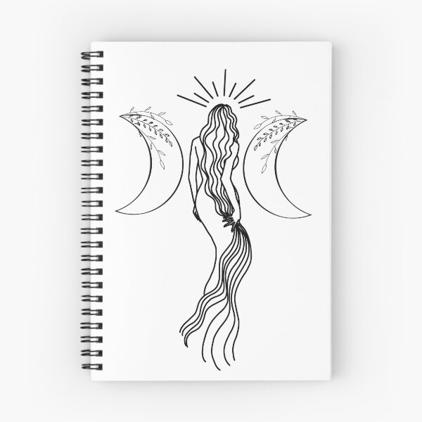 Item preview, Triple Moon Goddess - A spiritual illustration designed and sold by Annalee Beer.