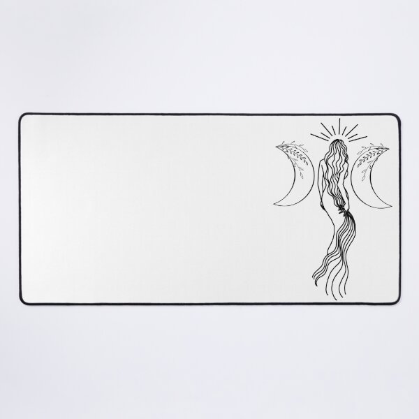 Item preview, Triple Moon Goddess - A spiritual illustration designed and sold by Annalee Beer.