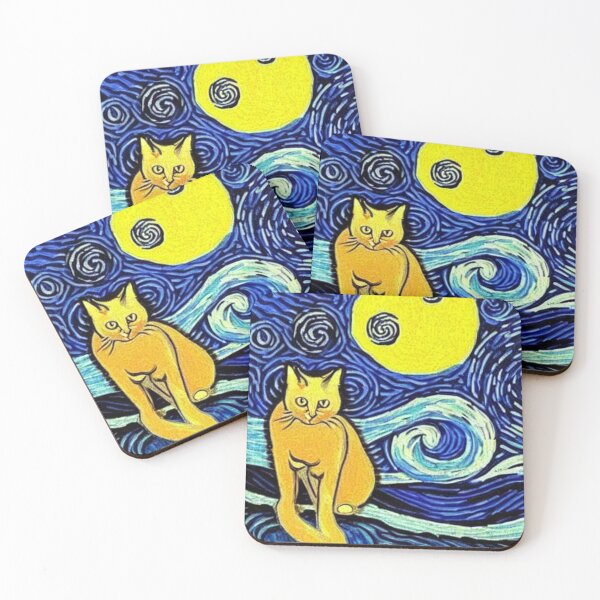 Item preview,  Cat Van Gogh Style #8 designed and sold by cardia1991.