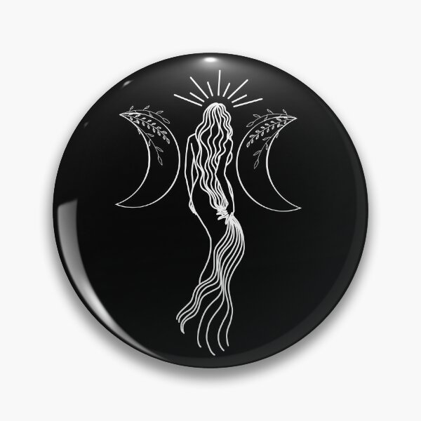 Item preview, Triple Moon Goddess - A spiritual illustration designed and sold by Annalee Beer.