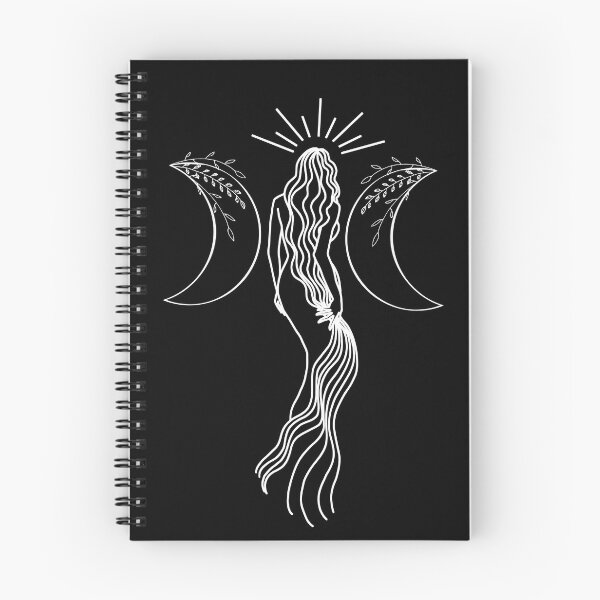 Item preview, Triple Moon Goddess - A spiritual illustration designed and sold by Annalee Beer.