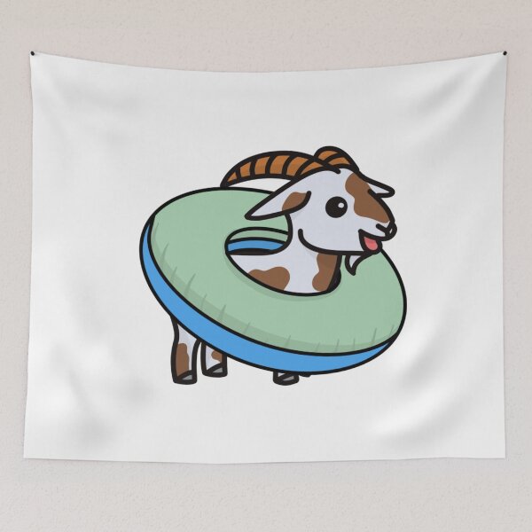 Item preview, Goat in a Floatie designed and sold by beckahbrooks.
