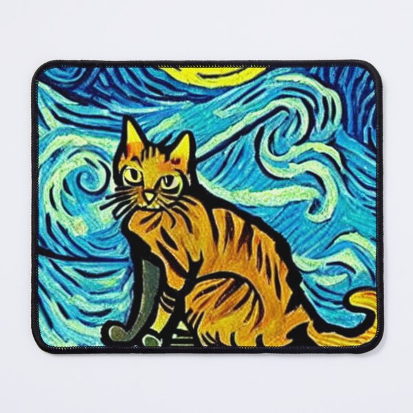 Item preview, Cat Van Gogh Style #9 designed and sold by cardia1991.