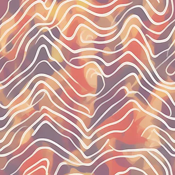 Artwork thumbnail, "Wavy Lines Abstract" Pattern Design by Litheon