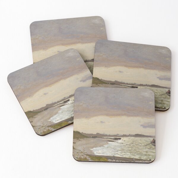 Item preview, Seashore at Sainte-Adresse by Claude Monet, 1864  designed and sold by Vintage Wall Art.