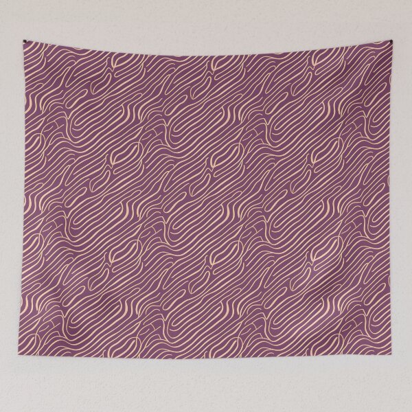 Item preview, "Purple and Gold Wavy Dreams" Pattern Design  designed and sold by Litheon.