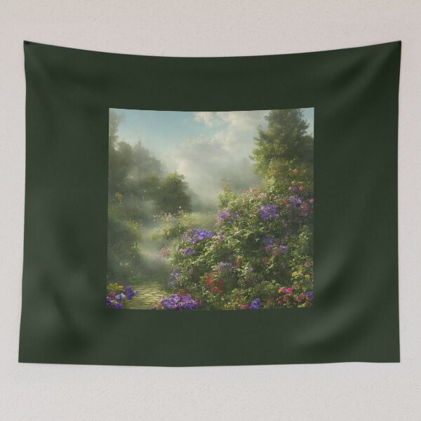 Item preview, Field with Morning Glories for September designed and sold by FamiliarPufferfish.