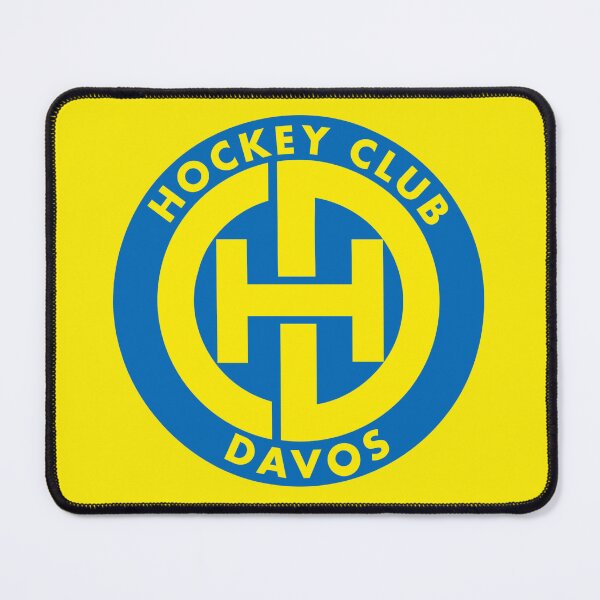 Item preview, HC Davos Switzerland Ice Hockey Logo on Yellow Background designed and sold by thebirdbrand.