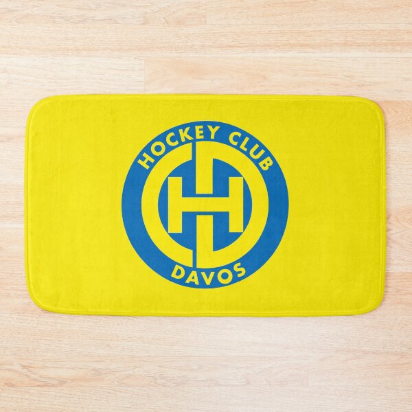 Item preview, HC Davos Switzerland Ice Hockey Logo on Yellow Background designed and sold by thebirdbrand.