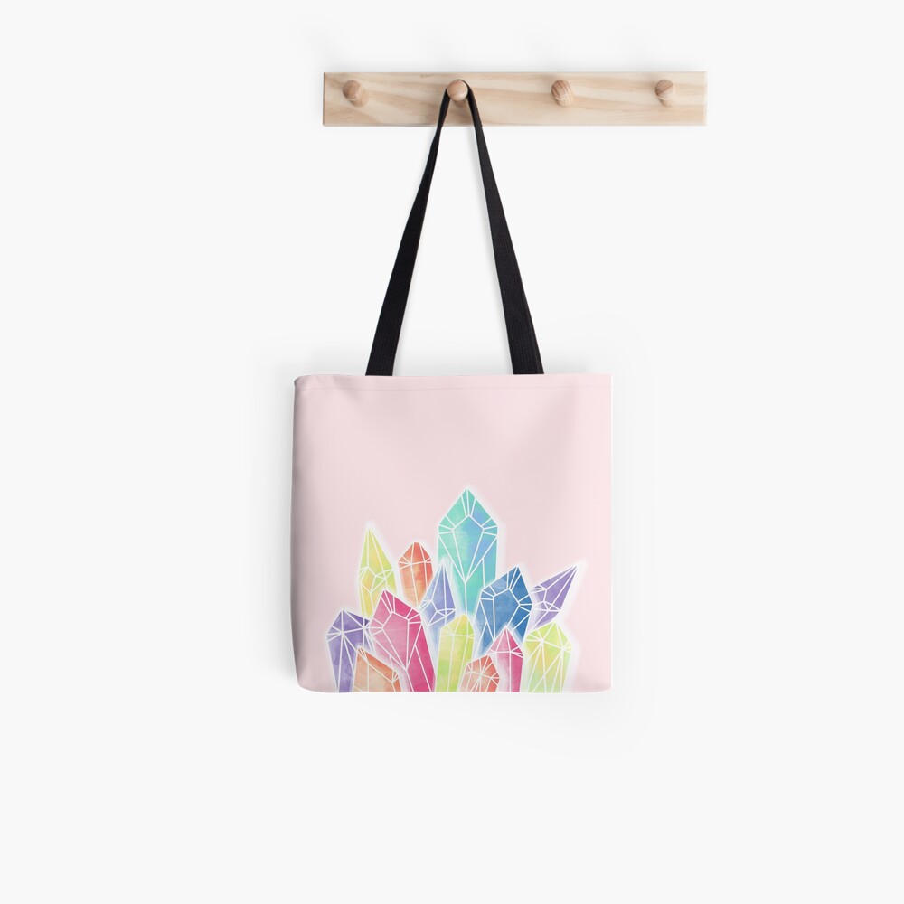 Crystals Pink Tote Bag