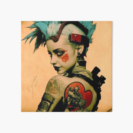 Bad Girl Tale Teller Club Orchestra Art by iServalan CDM Music Tracks and Book Illustrations Art Board Print