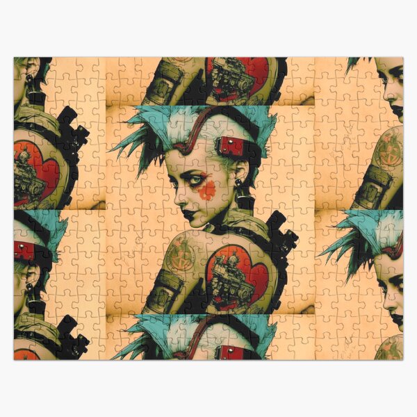 Bad Girl Tale Teller Club Orchestra Art by iServalan CDM Music Tracks and Book Illustrations  Jigsaw Puzzle