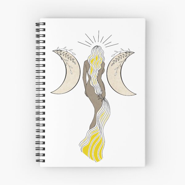 Item preview, Triple Moon Goddess - A spiritual illustration designed and sold by Annalee Beer.