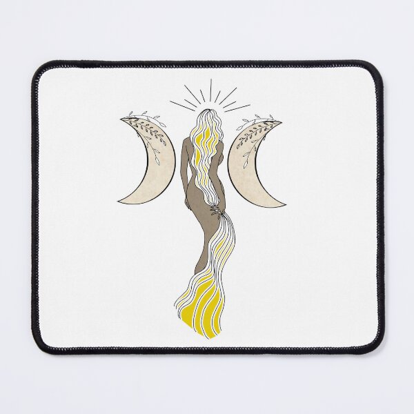 Item preview, Triple Moon Goddess - A spiritual illustration designed and sold by Annalee Beer.