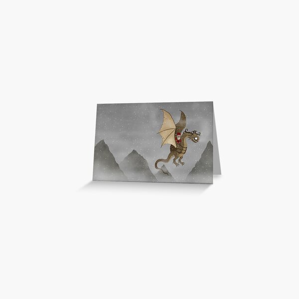 Item preview, Santa & Dragon in the Snow designed and sold by djrbennett.