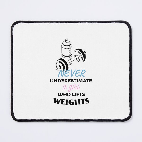 Item preview, Never Underestimate A Girl Who Lifts Weights designed and sold by xJolene.