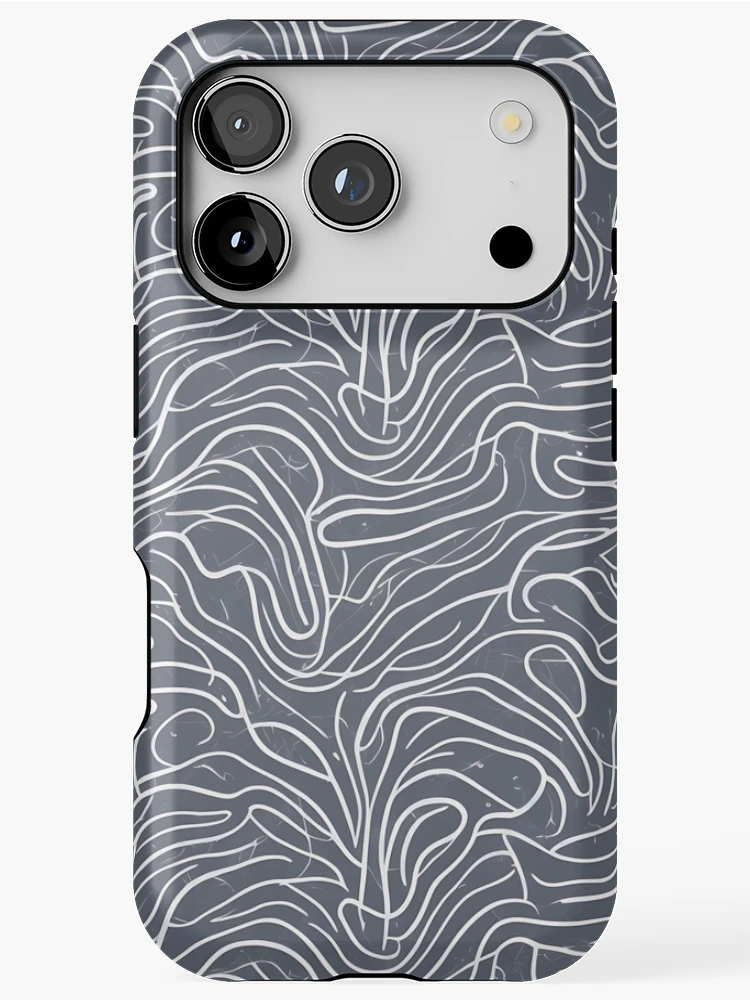 Thumbnail 1 of 4, iPhone Case, "Abstract Waves" Pattern Design designed and sold by Litheon.