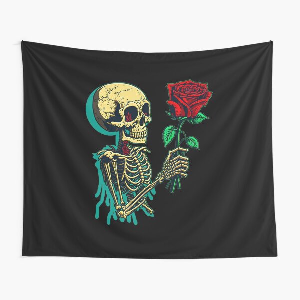 Grateful Dead Skeleton and Roses Tapestry