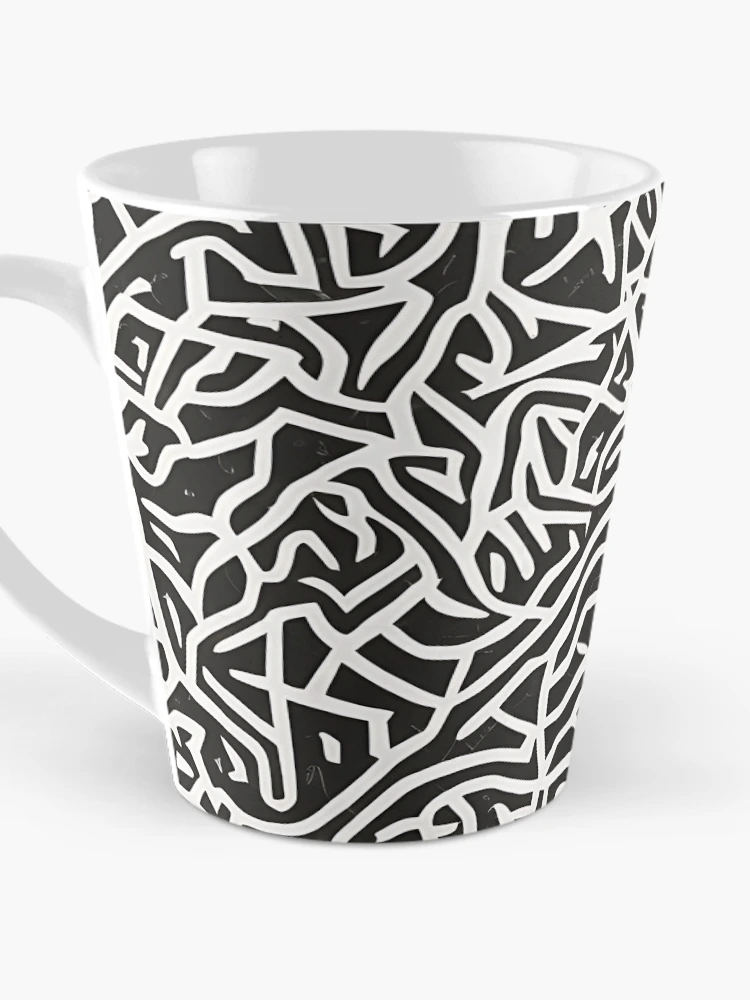 Thumbnail 3 of 4, Coffee Mug, "Monochromatic Magic" Pattern Design designed and sold by Litheon.