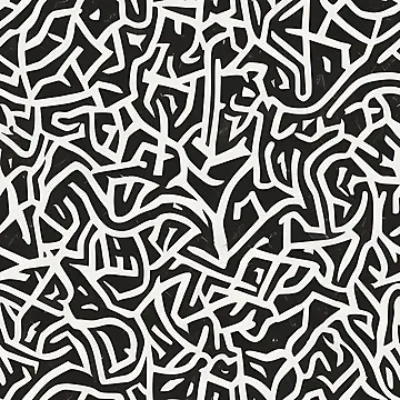 Artwork thumbnail, "Monochromatic Magic" Pattern Design  by Litheon